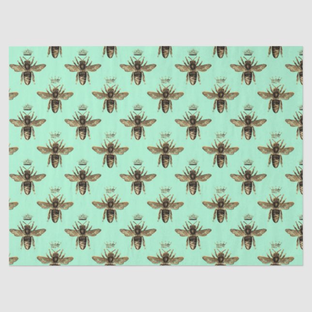 Papier de soie série Tea Garden Bee Design 11 (Recto)