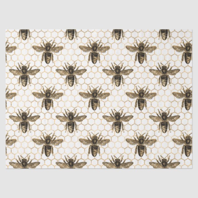 Papier de soie série Tea Garden Bee Design 14 (Recto)