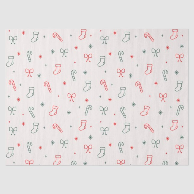 Papier de soie simple de Noël (Recto)