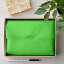 Papier de soie sur mesure vert néon