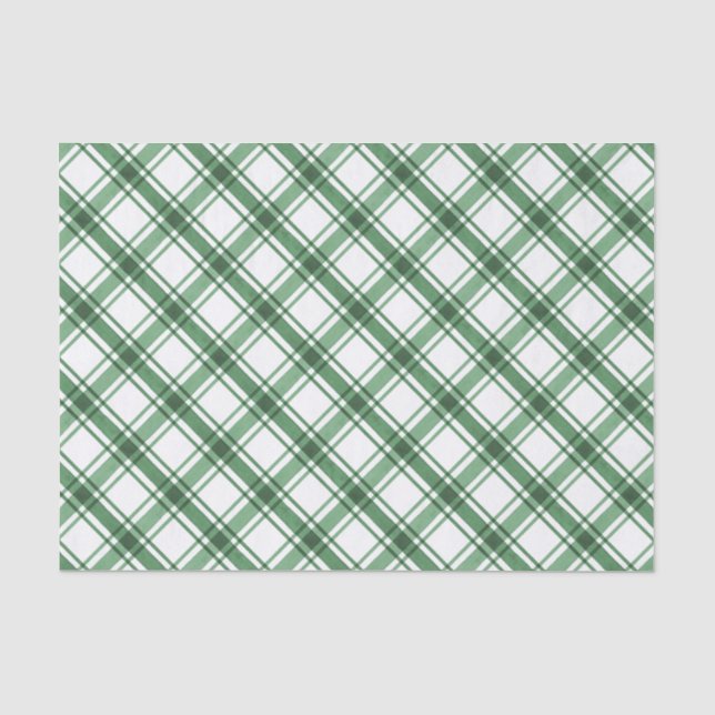 Papier de soie vert et blanc (Recto)