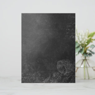 Papier de style vintage avec tableau noir foncé et