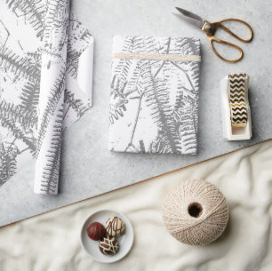 papier de tissu de sac cadeau moyen à ferme argent