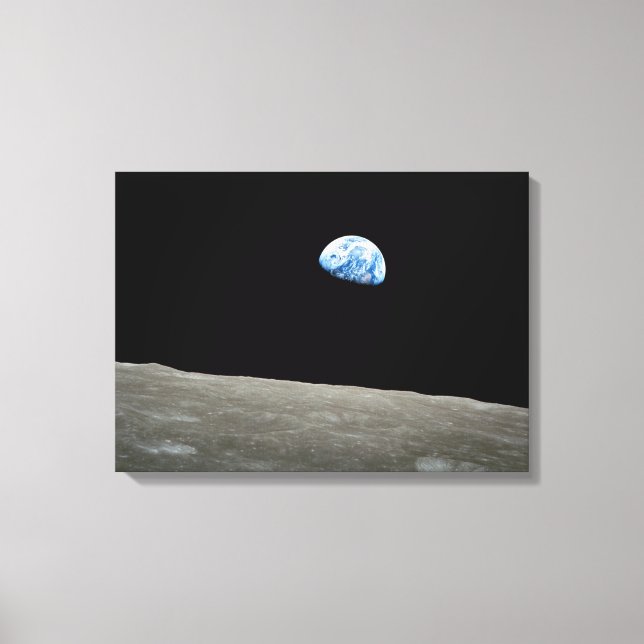 Papier de toile enveloppé Earthrise 16" x 22" (Recto)