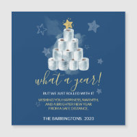 Papier de toilette personnalisé Arbre de Noël bleu