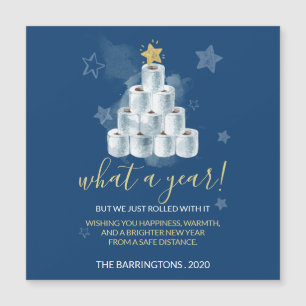 Papier de toilette personnalisé Arbre de Noël bleu