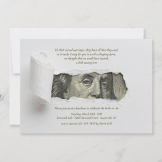 Papier déchiré Révélant Invitation de facture de d