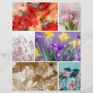 Papier découpé pour scrapbooking Fleurs de rêve