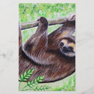 Papier d'écriture de peinture de Sloth