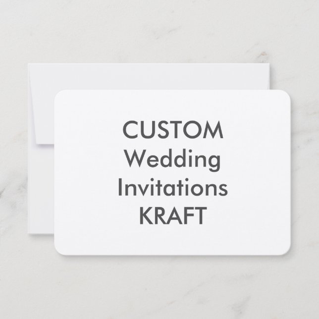 PAPIER D'EMBALLAGE 100lb 5" x 3,5" invitations de (Devant)