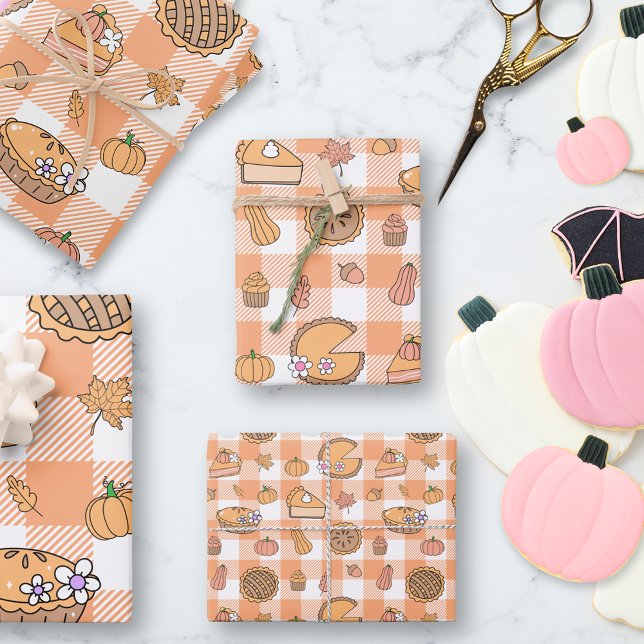 Papier d'emballage à carreaux en gingham pour tart (Créateur téléchargé)
