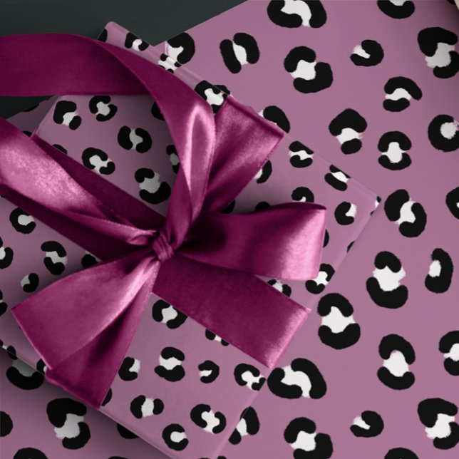 Papier d'emballage à motif léopard rose (Créateur téléchargé)
