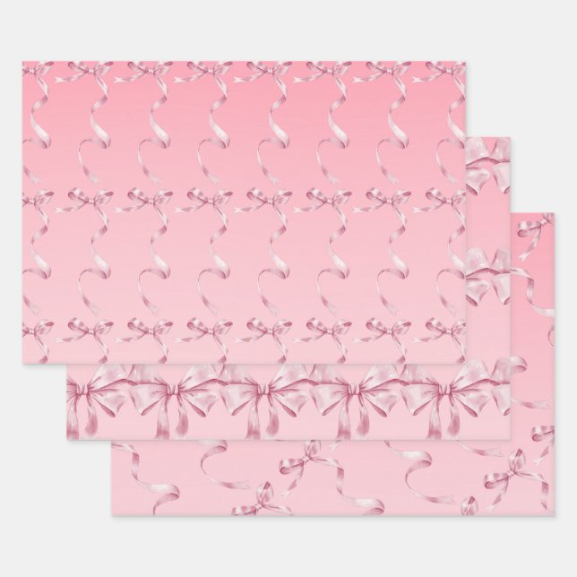 Papier d'emballage à nœud coquette (Lot)