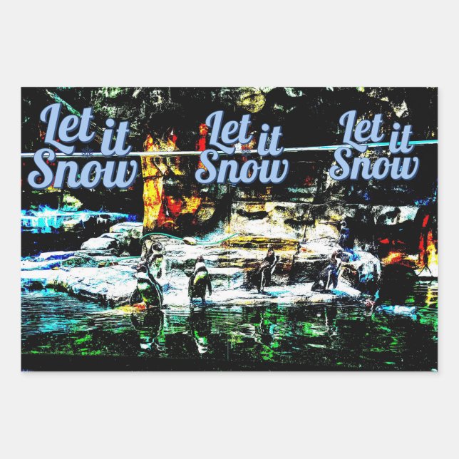 Papier d'emballage à thème hivernal (Devant)