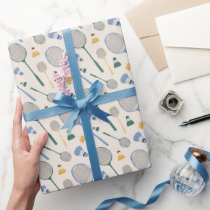 Papier d'emballage Badminton, Emballage Cadeau Vol