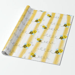 Papier d'emballage Bourdon Abeille à Miel Cadeau