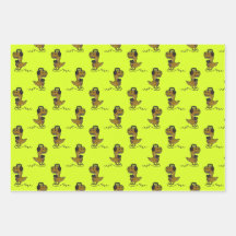 Papier d'emballage Brian le dinosaure