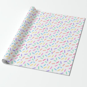 Papier d'emballage cadeau arc-en-ciel pastel amusa