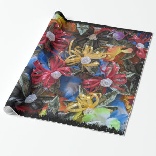 Papier d'emballage cadeau couleur argent lei desig