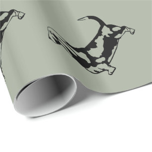 Papier d'emballage cadeau de Basset Hound