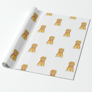 Papier d'emballage cadeau de chien de bouffe de