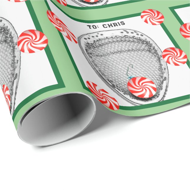 Papier d'emballage cadeau de gardien de crosse (Coin rond)