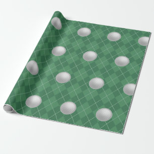 Papier d'emballage cadeau de golf