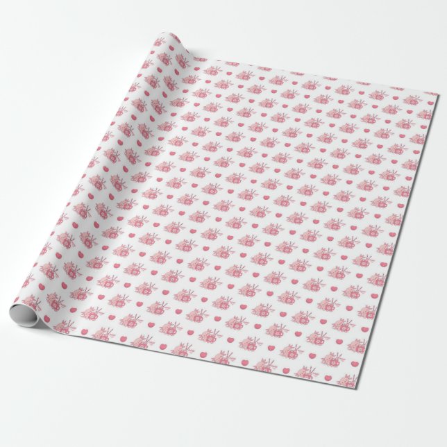 Papier d'emballage cadeau de la Saint-Valentin (Déroulé)