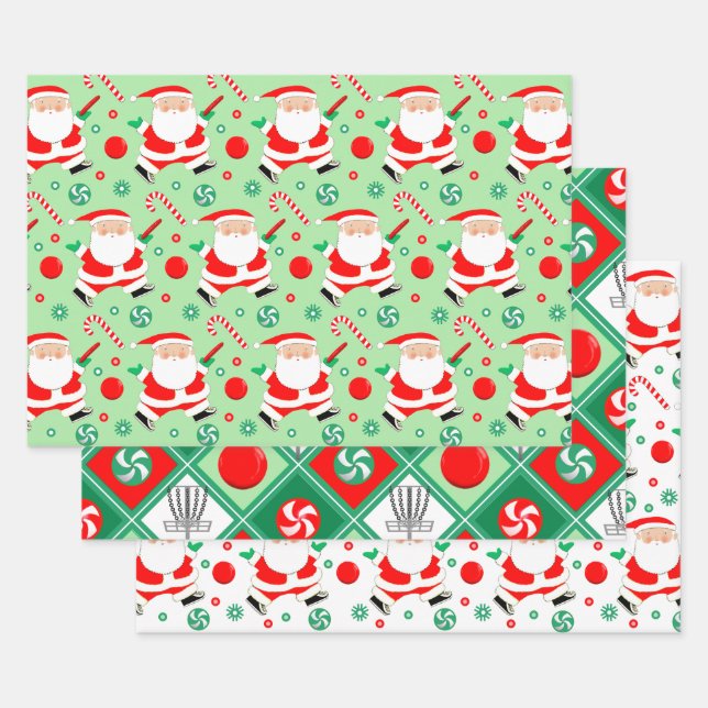 Papier d'emballage cadeau de vacances pour Disc Go (Lot)