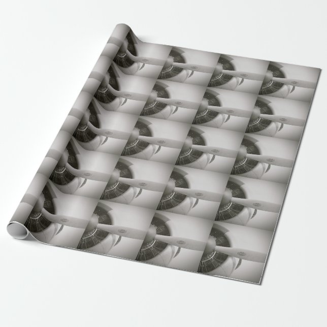 Papier d'emballage cadeau du propulseur d'avion (Déroulé)