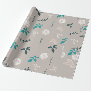 Papier d'emballage cadeau floral