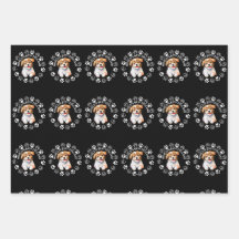 Papier d'emballage cadeau - Meilleur papa de chien