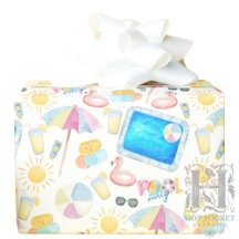 Papier d'emballage cadeau Pool Party