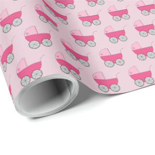 Papier d'emballage cadeau pour Baby Carriage Showe