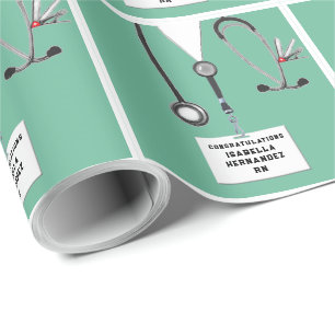 Papier d'emballage cadeau pour remise de diplôme d