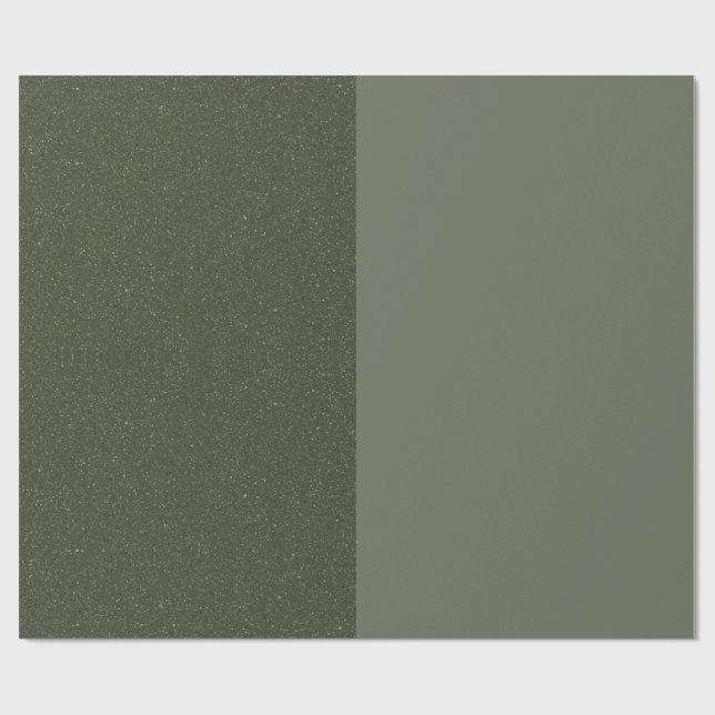 Papier d'emballage cadeau vert mousse minimal – Pe (Plat)