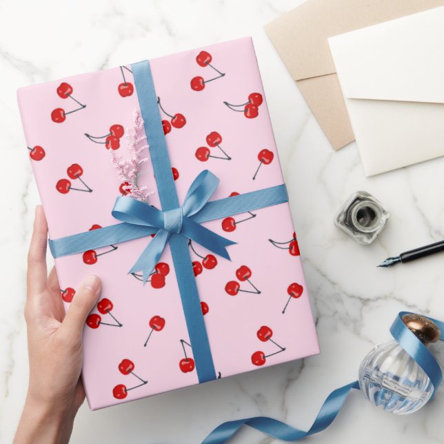 Papier d'emballage Cerises, Papier cadeau Fruit (Cadeaux)