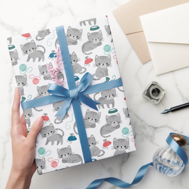 Papier d'emballage Chat, Emballage Cadeau Kitty, F (Cadeaux)