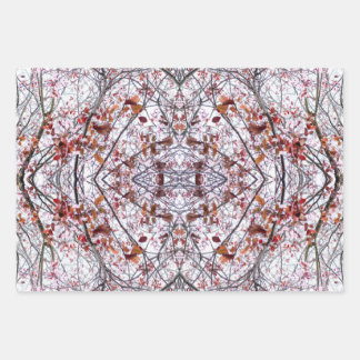 Papier d'emballage : Collage de fleurs de cerises