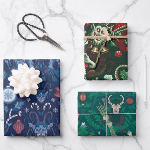 Papier d'emballage Collection Krampus Vacances S