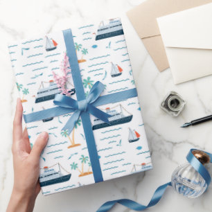 Papier d'emballage Croisière, Cadeau de voyage de 