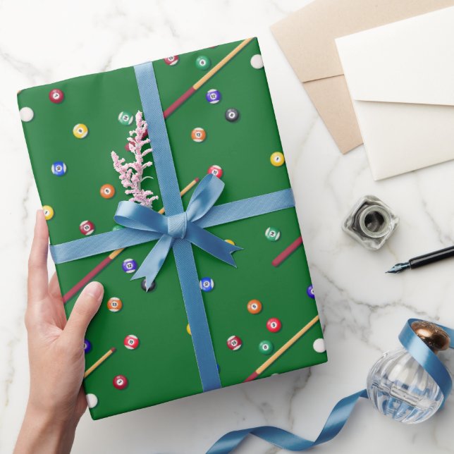 Papier d'emballage de billard, emballage cadeau de (Cadeaux)