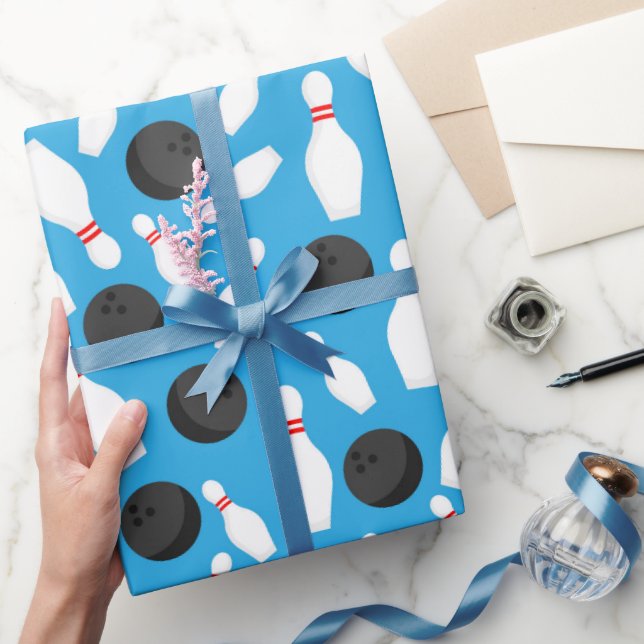 Papier d'emballage de bowling, papier cadeau d'ann (Cadeaux)