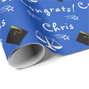 papier d'emballage de cadeau de fin d'études perso