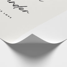 Papier d'emballage de cadeau de mariage