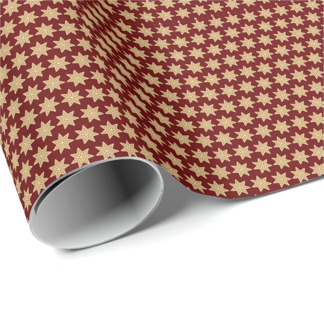 Papier d'emballage de cadeau de Noël au biscuit de (Coin rond)