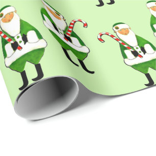 Papier d'emballage de cadeau de Noël irlandais