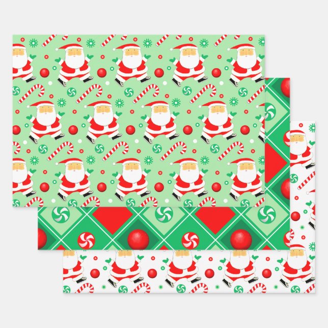 Papier d'emballage de cadeau de vacances de Kickba (Lot)