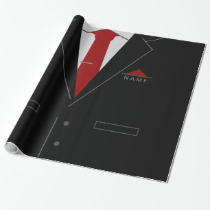 Papier d'emballage de cadeau d'entreprise avec nom