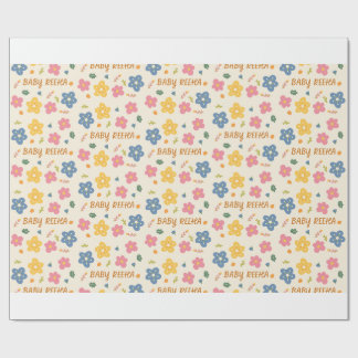 papier d'emballage de cadeau pour Baby Shower